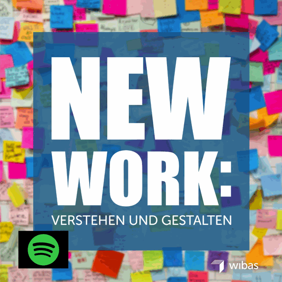 Podcast Cover New Work mit Spotify Logo