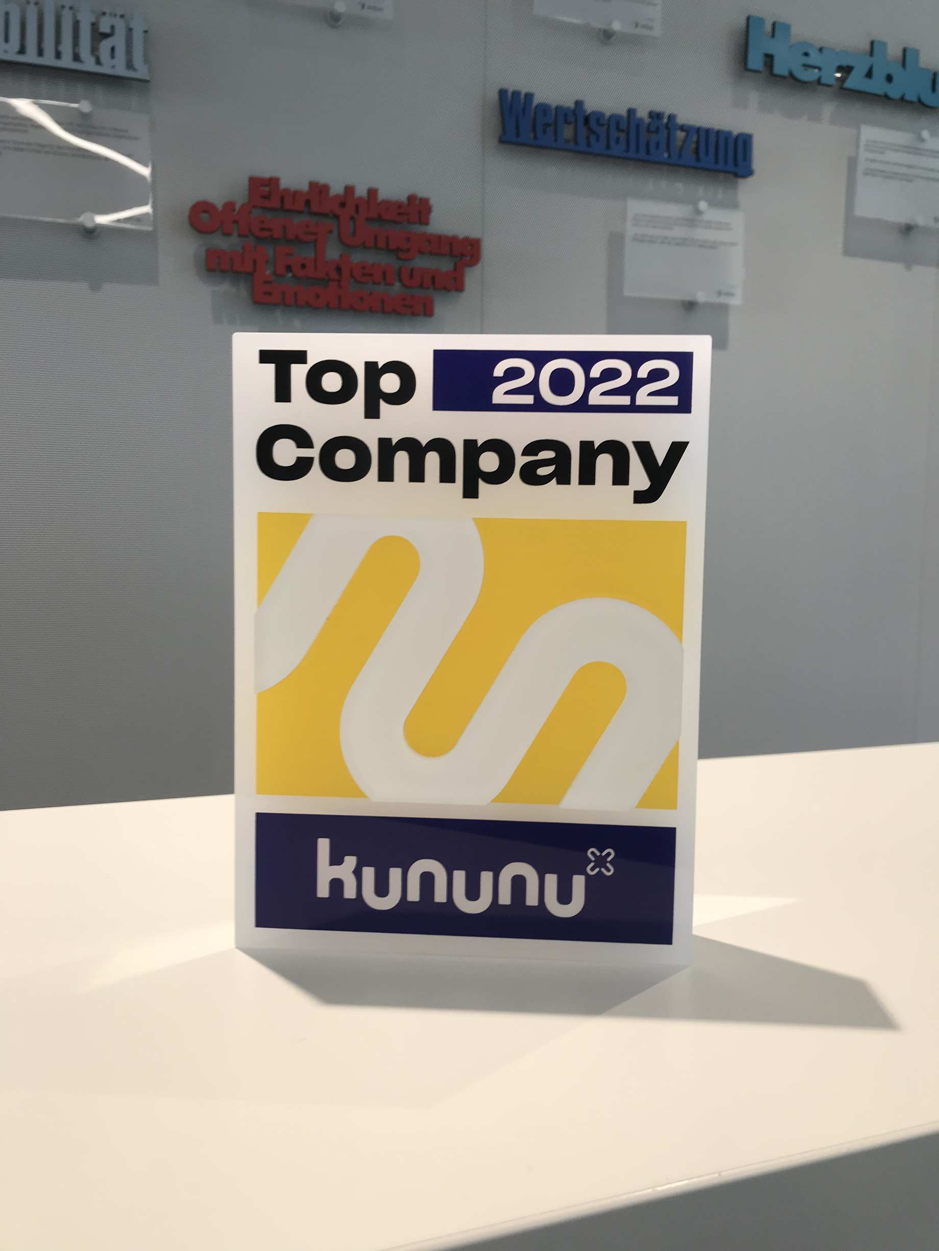 Kununu Award Top Company 2022