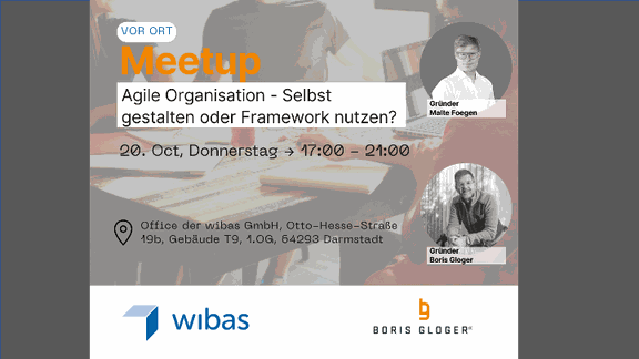 Meetup: Agile Organisation – Selbst gestalten oder Framework nutzen?