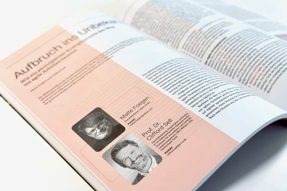 Image from the article in the magazine OrganisationsEntwicklung about agile strategy development