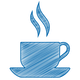 Pictogram with coffee cup