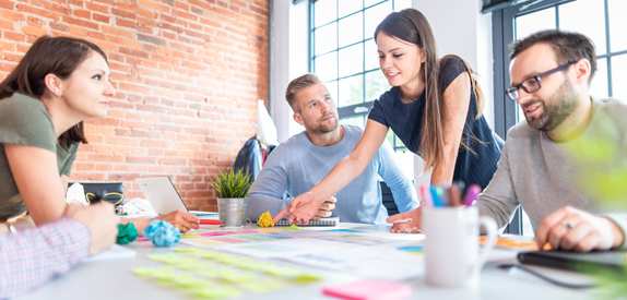 People working together in a workshop