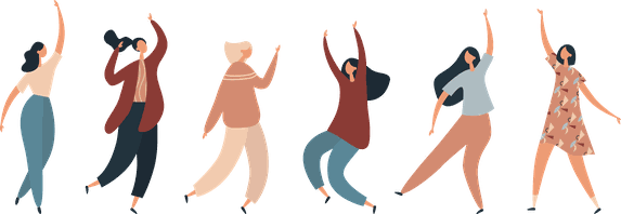 Dancing people
